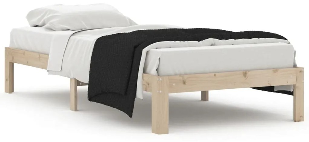 810350 vidaXL Cadru de pat, 90x200 cm, lemn masiv de pin