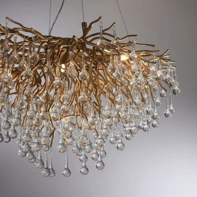 Lustra suspendata design magnific ICICLE alama antic, 50x100cm