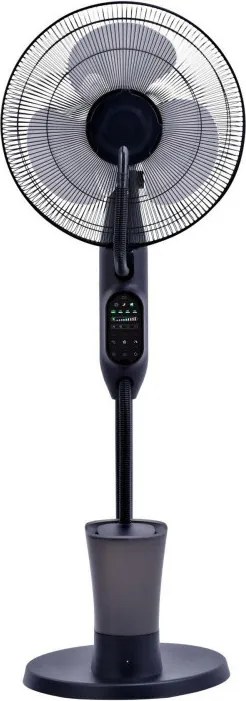 La mâna a doua: Ventilator cu ceata de apa Elite EFM-0357R, 70W, 40 cm, 2.8 L, 3 viteze, 3 moduri, 3 pale, Economisire energie, Negru