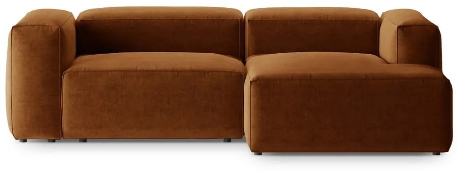 Colțar cărămiziu (cu colț pe partea dreaptă/cu șezlong) Bergamo – Cosmopolitan Design