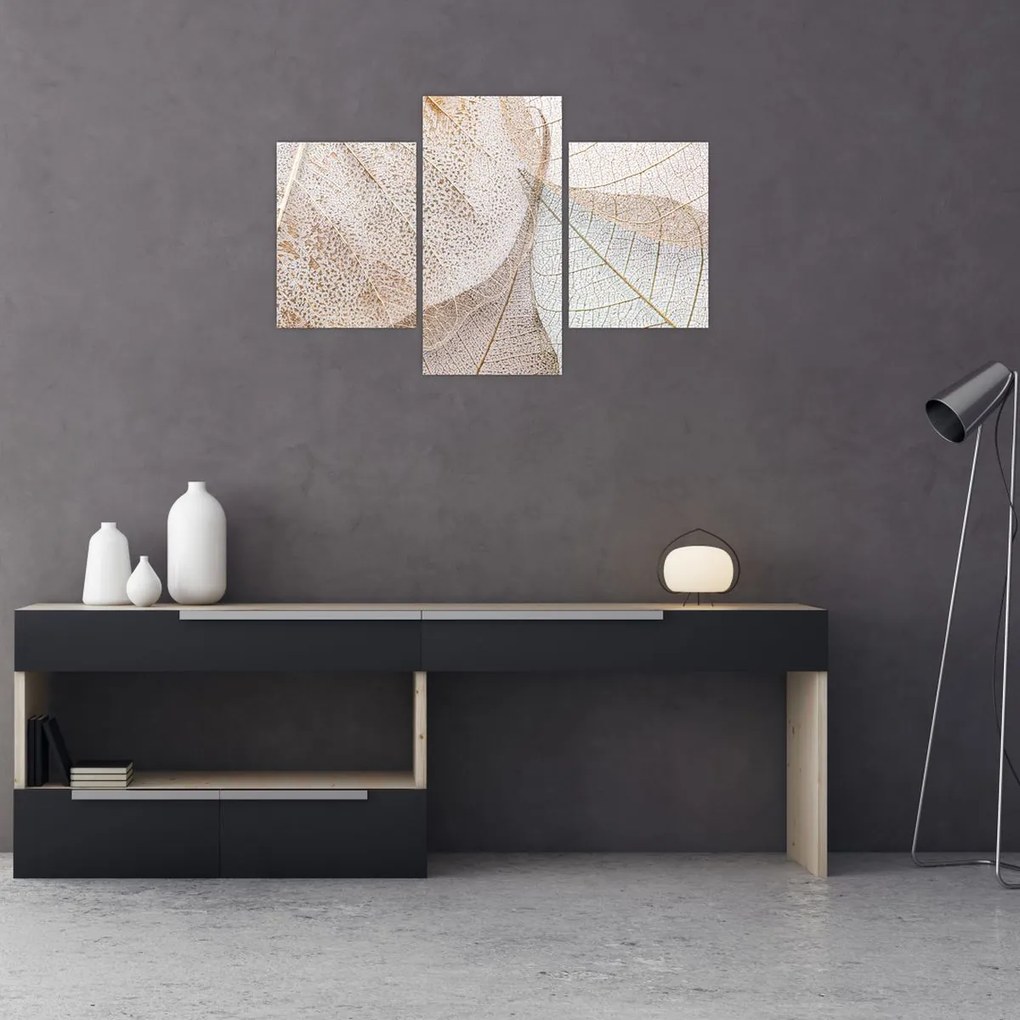 Tablou - Frunze bej (90x60 cm)