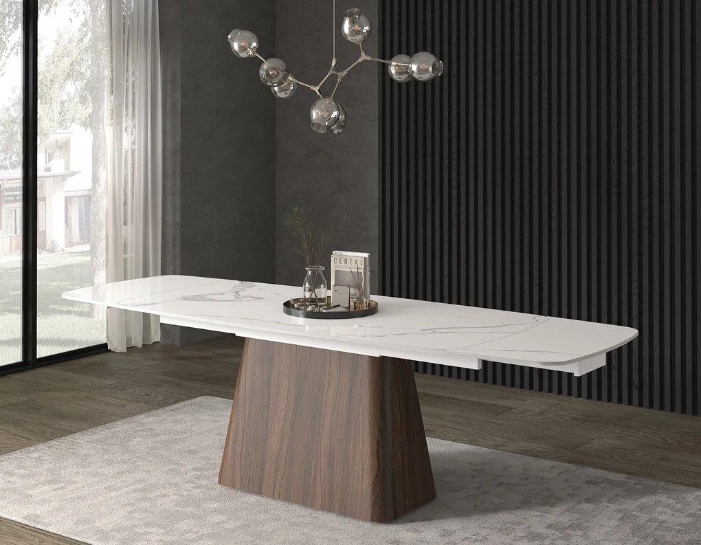 Masa extensibila ceramica Trevi, 160cm/90cm