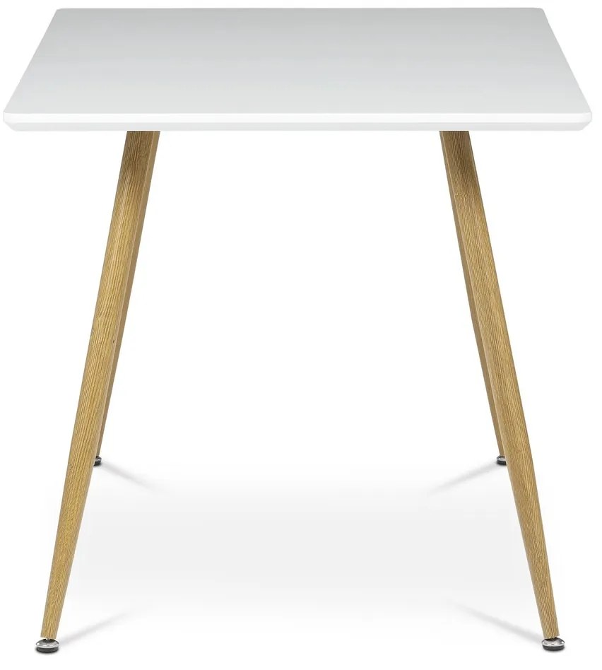 Masă de sufragerie 140 x 80 cm, alb