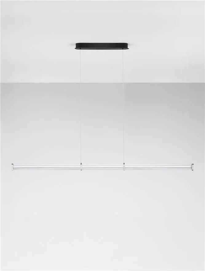 Lustra suspendata LED 3000K PHEME nickel satinat