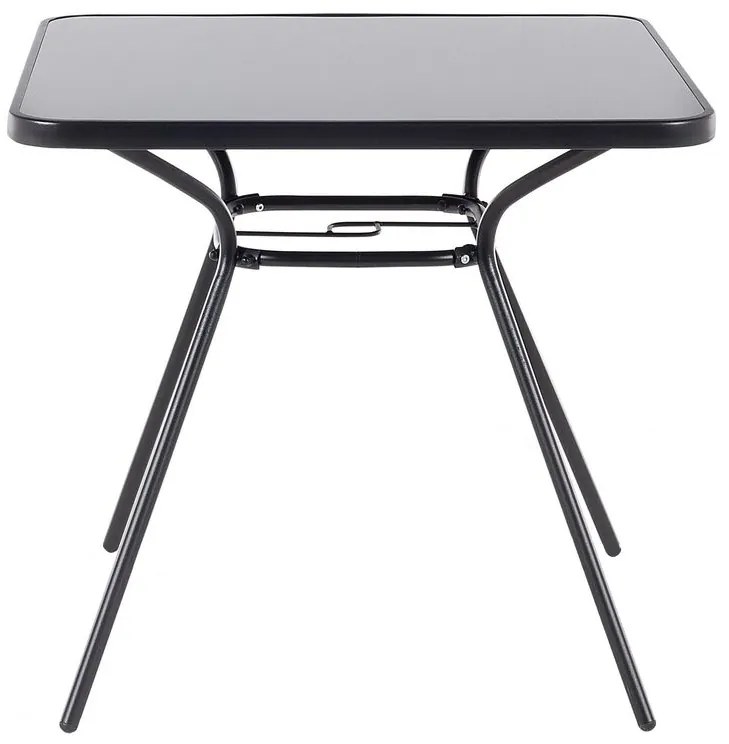 Set de masă pentru grădină Love (negru) (4 scaune). 1011671
