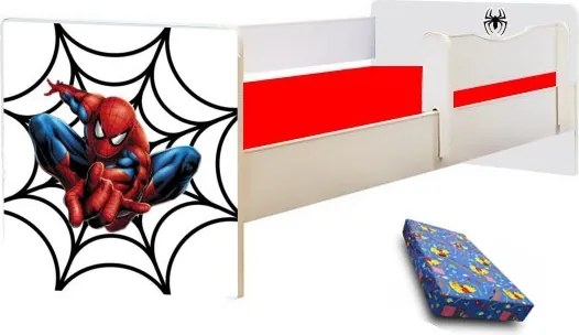 Pat junior Spidy cu saltea inclusa