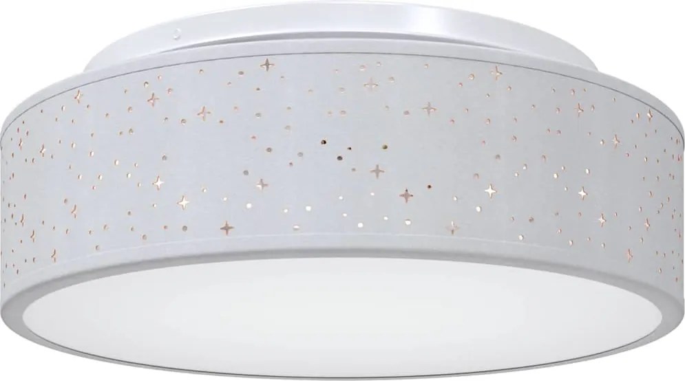 vidaXL Lampă de tavă Gri 38 x 38 x 13,5 cm țesătură