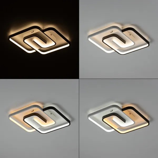 Brilagi - Plafonieră LED dimabilă VELO XL LED/98W/230V 61x61 cm + telecomandă