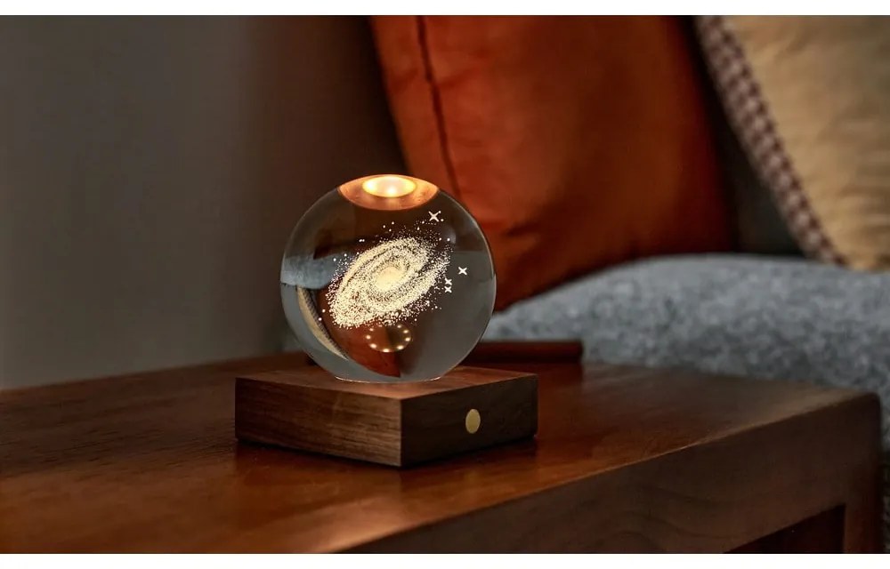 Decorațiune luminoasă maro închis cu USB Amber – Gingko