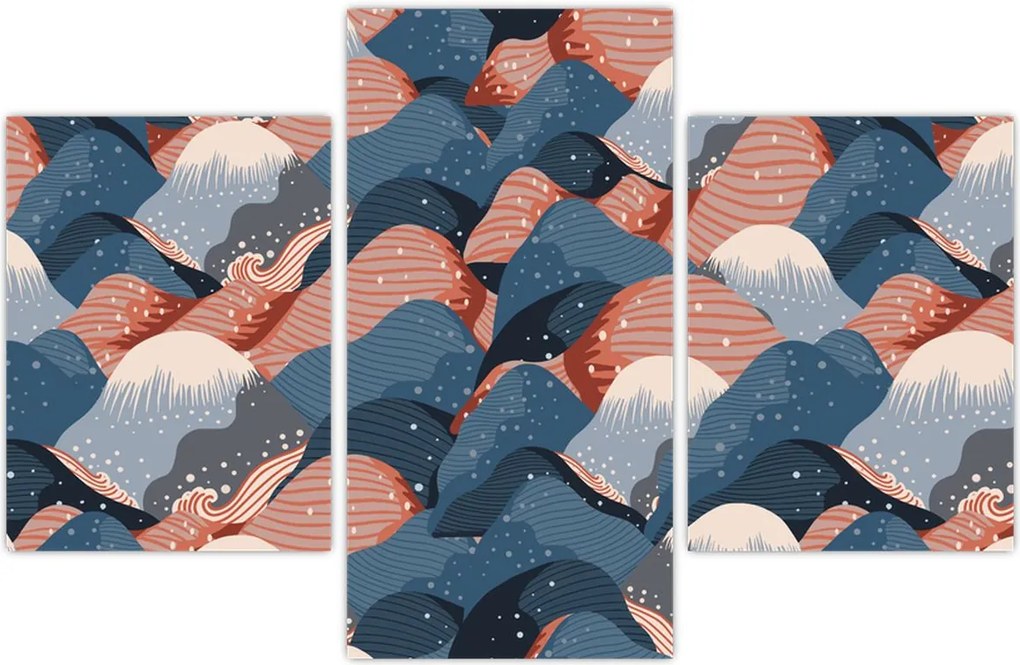 Tablou - Valuri și dealuri (90x60 cm)