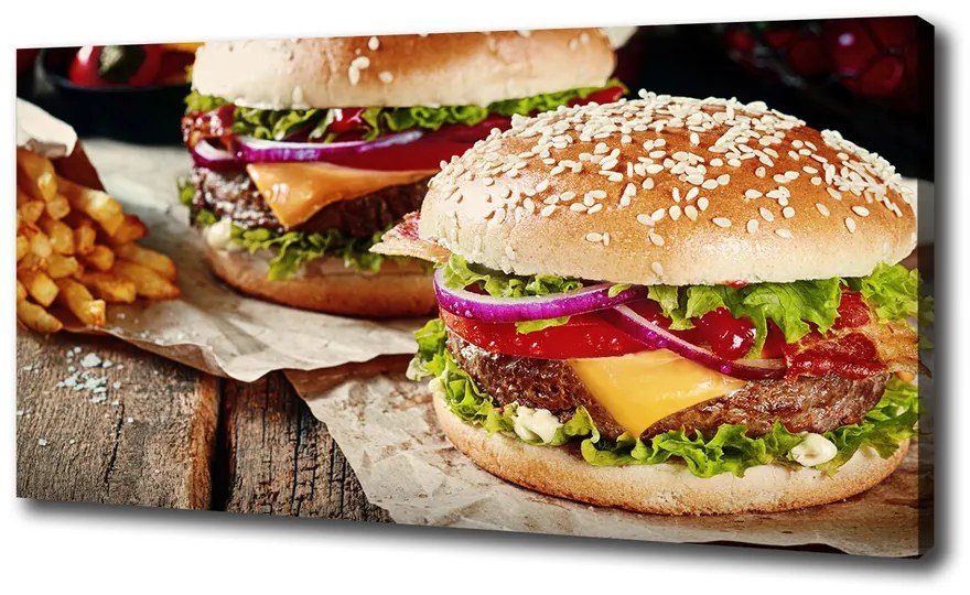 Print pe canvas Hamburgeri
