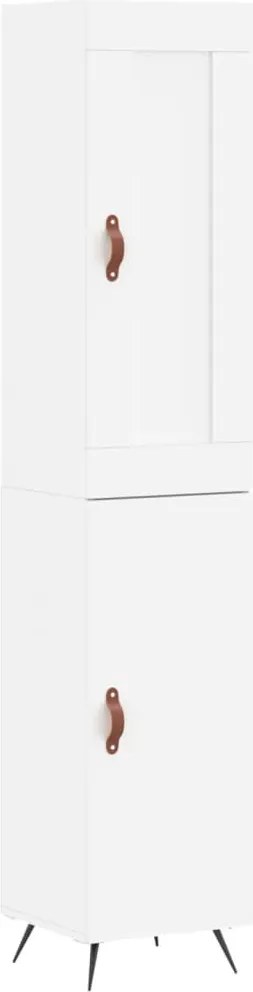 vidaXL Dulap înalt, alb, 34,5x34x180 cm, lemn prelucrat