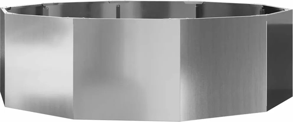 vidaXL Jardinieră Argintiu 120 x 120 x 35 cm Oțel Galvanizat