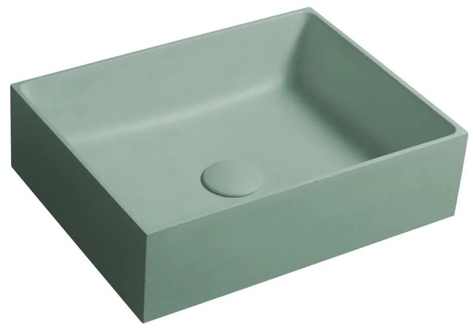 Sapho - Lavoar pentru blat FORMIGO 47,5x36,5 cm beton/verde