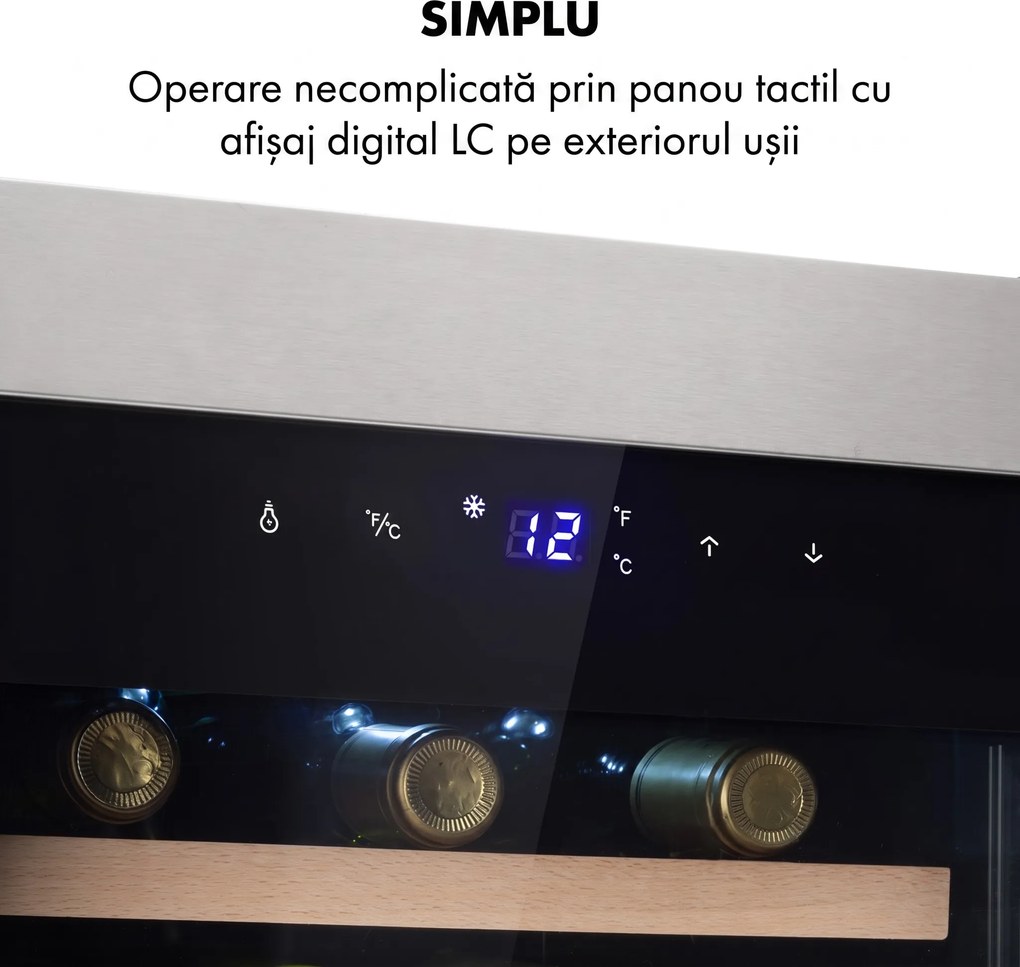 Klarstein Reserva 12 Uno, răcitor de vinuri, 31 de litri, 11 - 18 ° C, o zonă