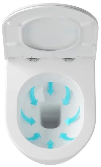 Ravak X01516 - Vas WC suspendat UNI CHROME, ceramică/albă