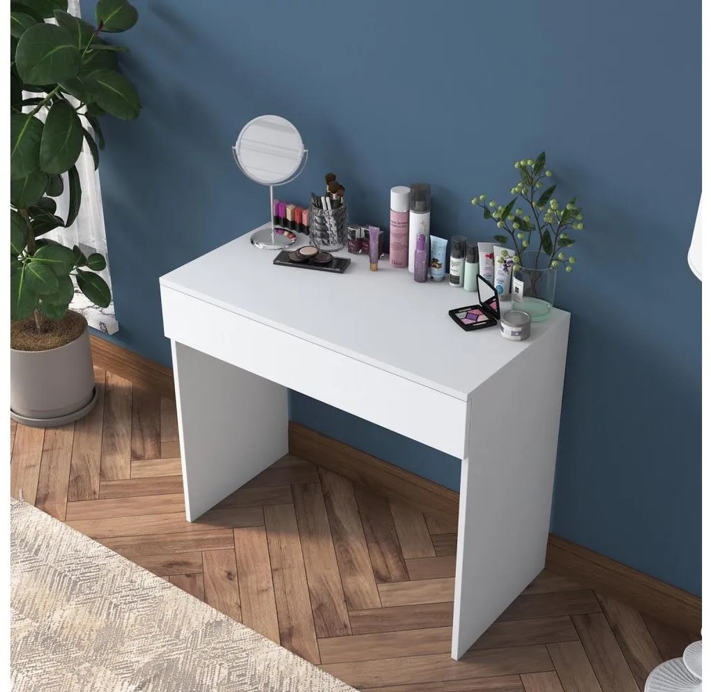 Birou de lucru RANI 90x76,8 cm alb