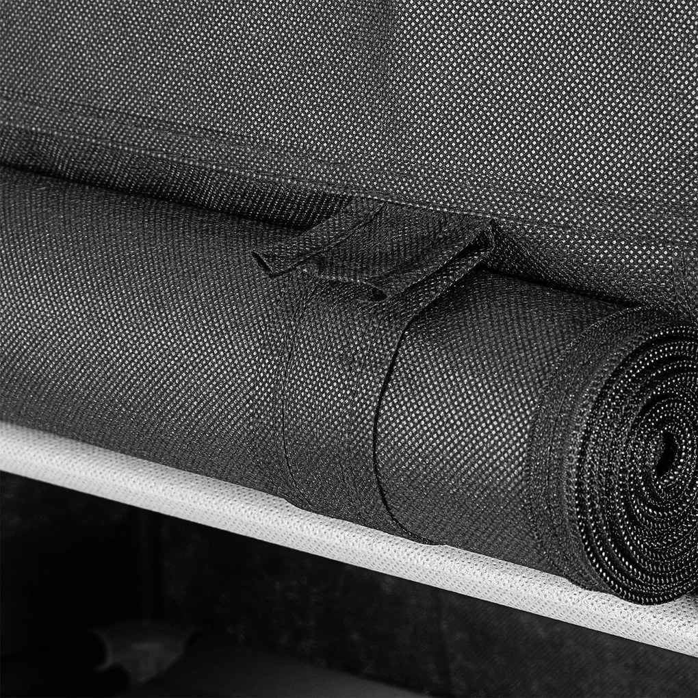 Suport pantofi cu buzunare laterale 160 x 58 cm - negru