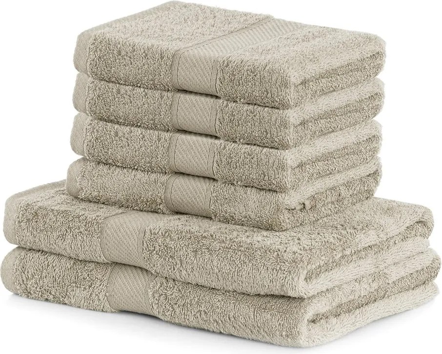 Set 6 prosoape DecoKing Bamby Beige, bej