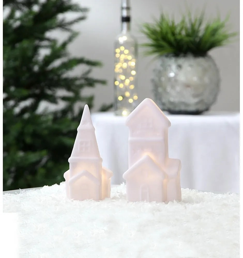 Decorațiuni luminoase de Crăciun albe 2 buc. Polly – Star Trading