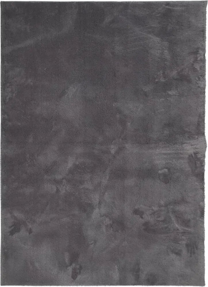vidaXL Covor HUARTE, fir scurt, moale și lavabil, antracit, 240x340 cm