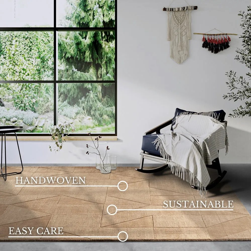 Covor bej țesut manual din lână 120x170 cm Ursule – Villeroy&amp;Boch