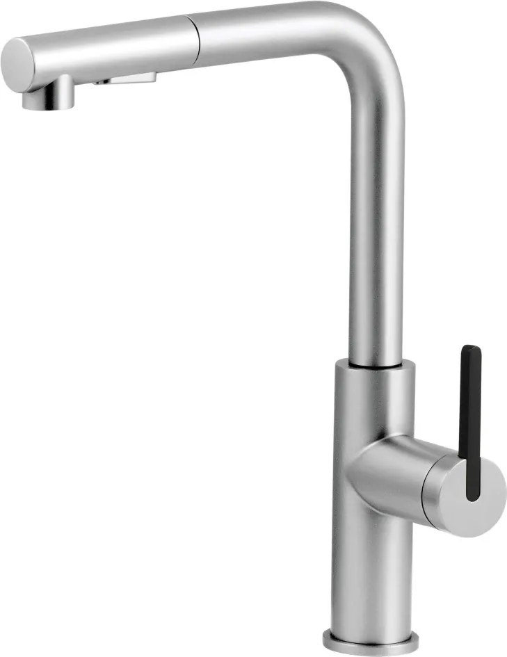 🚰 MOMI – Baterie pentru bucătărie cu pipă extractibilă Finisaj oțel șlefuit (BKM_F73M) 🏡