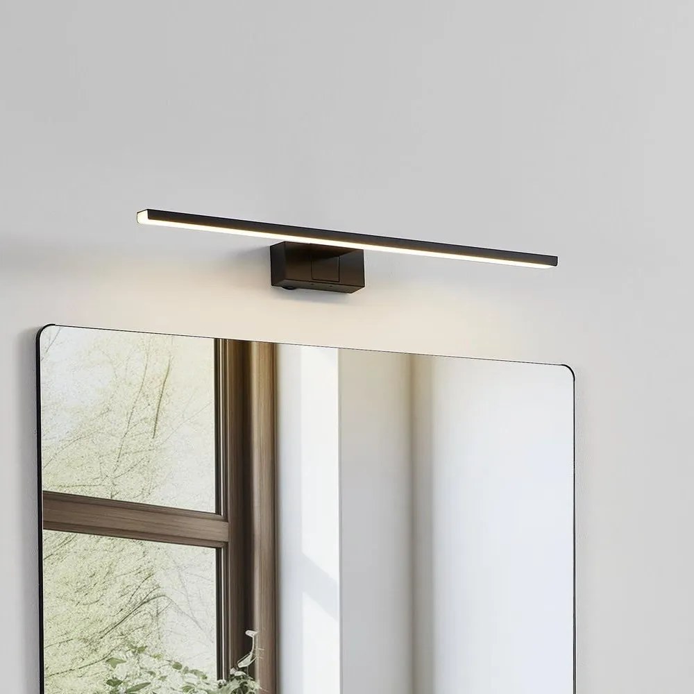 Eglo 901848-LED Lampă pentru oglindă de baie CONETTILLA, LED 10 W, 230 V, 60 cm, IP44, negru