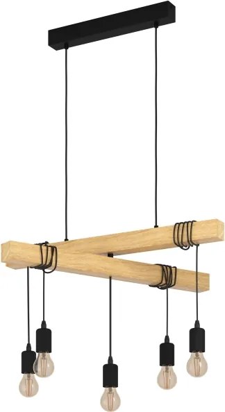 Lustră pe cablu TOWNSHEND 5xE27/60W/230V Eglo 43629