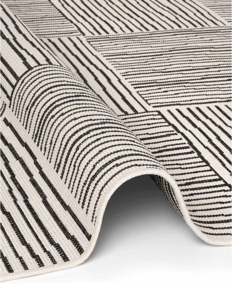 Covor pentru exterior și interior negru/crem 160x230 cm Haringey Nightingale – Ted Baker