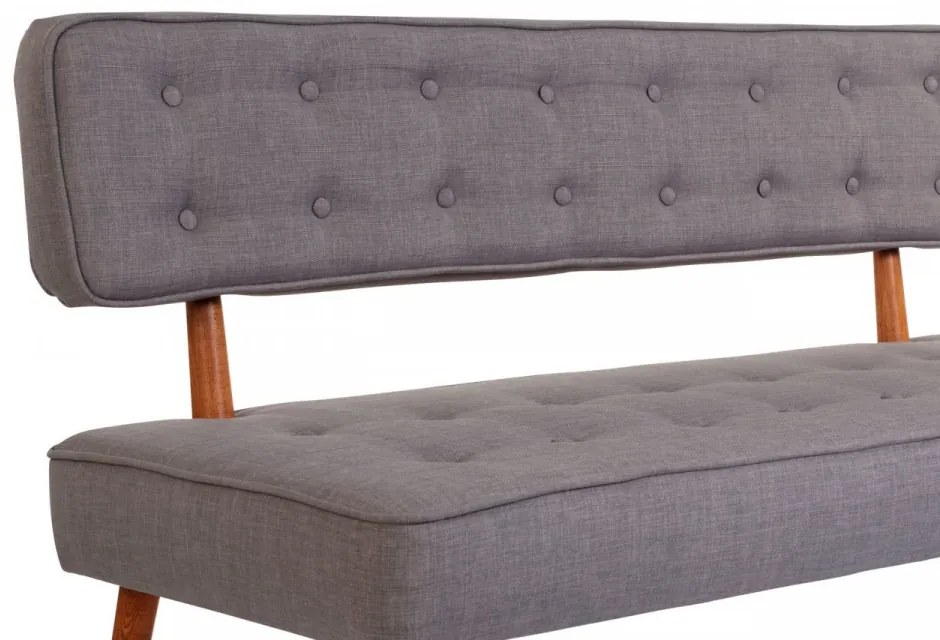 Canapea 2 Locuri, Lemn Solid, Westwood Loveseat, Gri