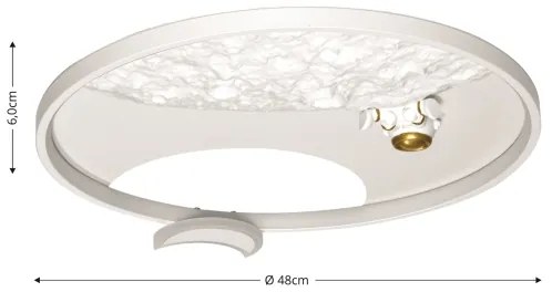 Brilagi - Plafonieră LED dimabilă ASTRO LED/20W/230V 3000-6000K astronaut+telecomandă