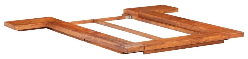 3056419 vidaXL Cadru pat futon, stil japonez, 90 x 200 cm, lemn masiv acacia