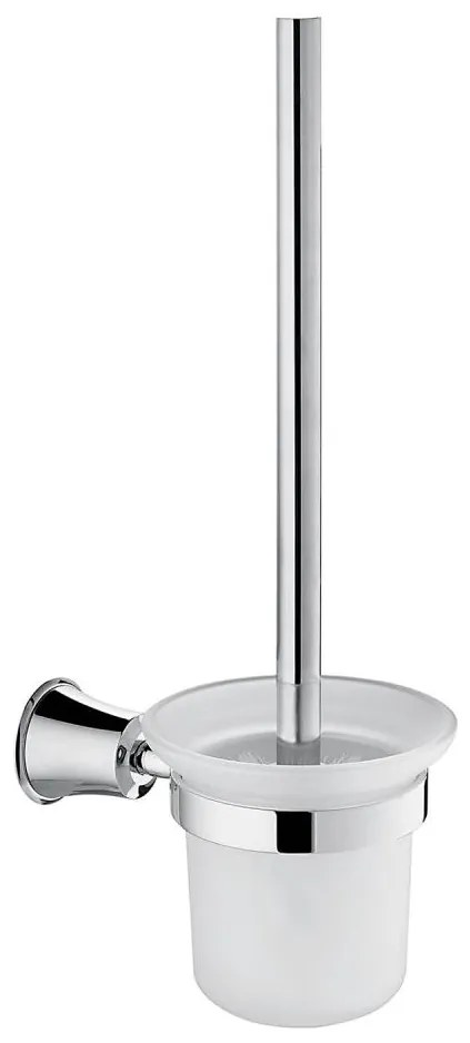 Perie de toaletă de perete OMNIRES AL53620CR ART LINE crom lucios