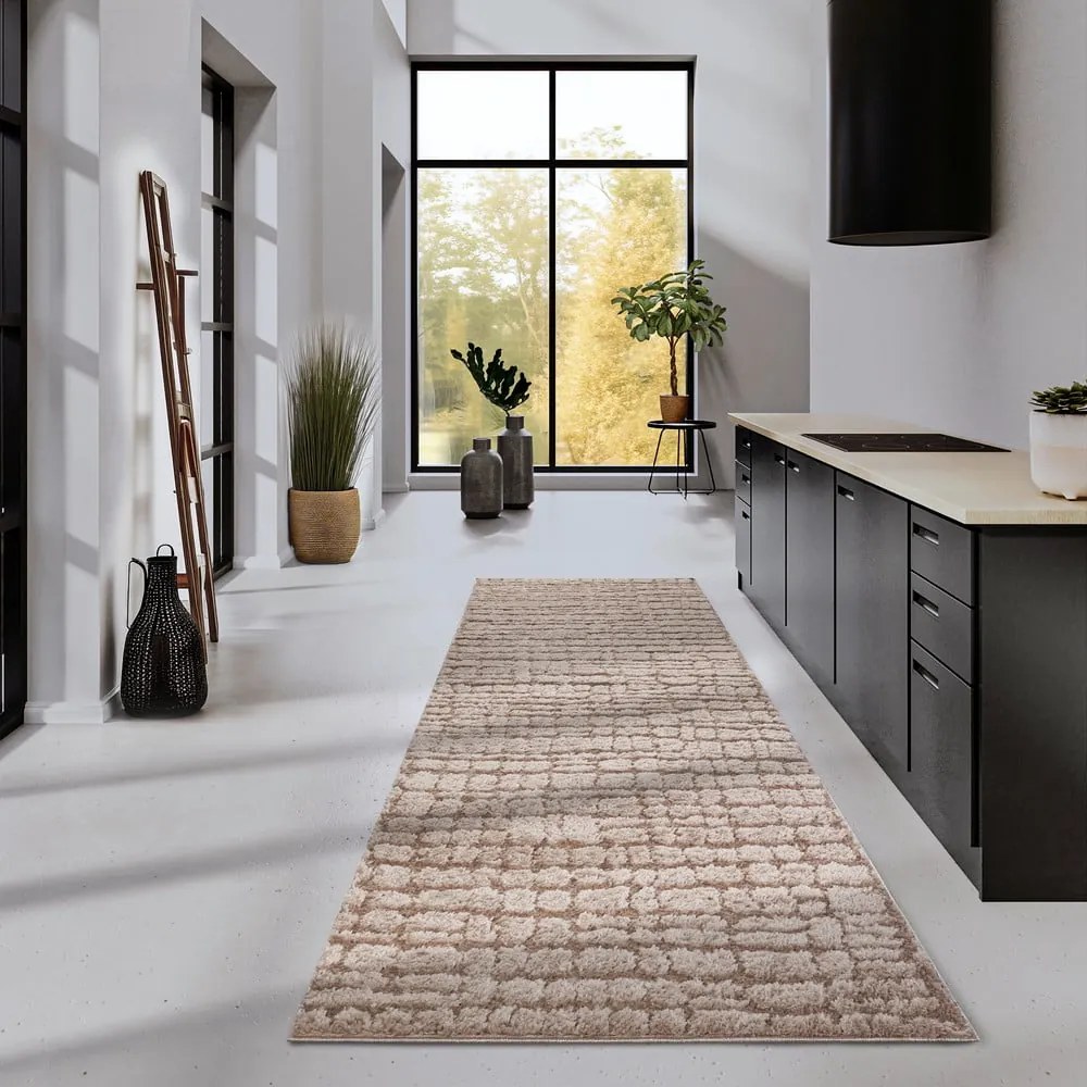 Covor tip traversă bej 80x240 cm Artistique Beige – Elle Decoration