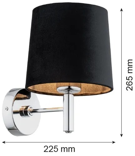 Aplică BOLZANO 1xE27/15W/230V Argon 4726