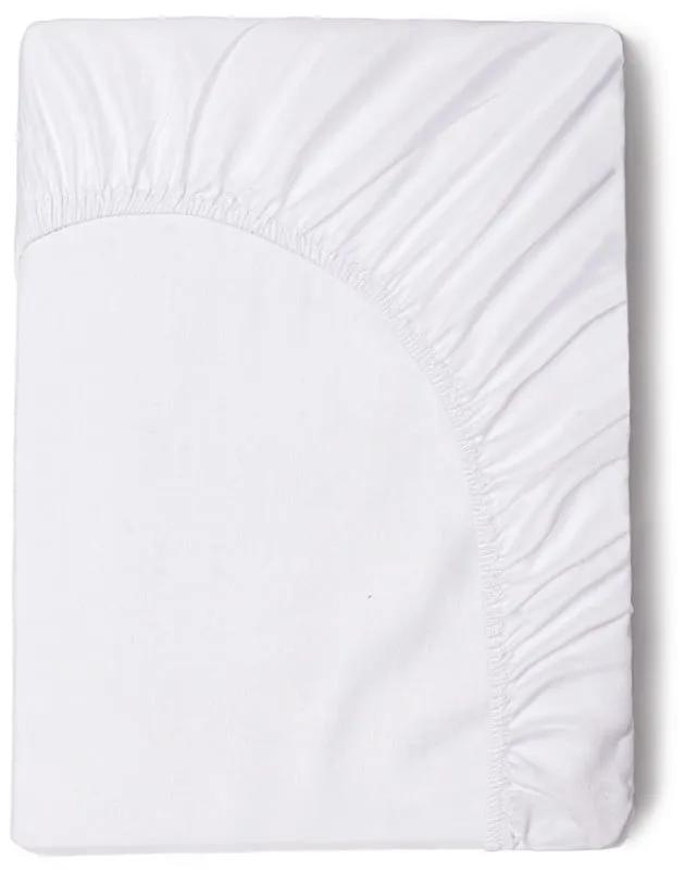 Cearșaf elastic din bumbac satinat HIP, 140 x 200 cm, alb