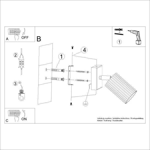 Spot de perete Brilagi CRESTO 1xGU10/10W/230V auriu
