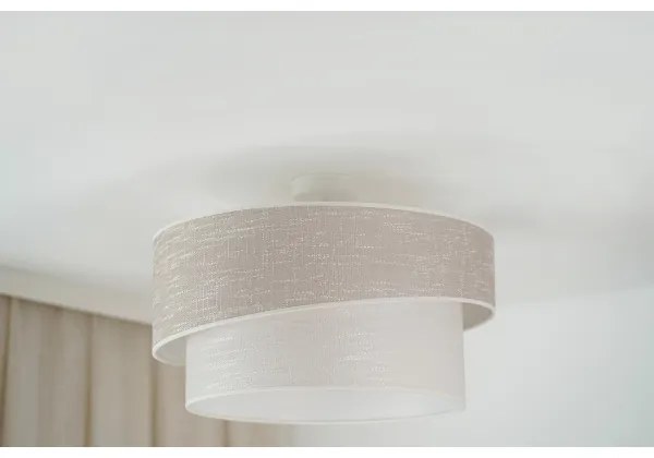 Lustră aplicată Brilagi DOVER SHINE 1xE27/15W/230V d. 50 cm gri/crem