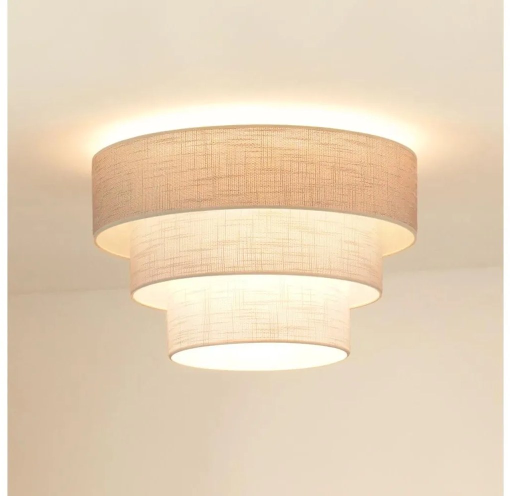 Plafonieră Brilagi ALASKA LUNETA 1xE27/15W/230V d. 45 cm gri/crem