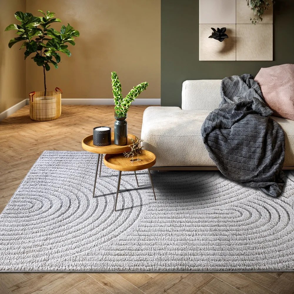Covor gri deschis 160x235 cm Panglao New York Light Grey – Elle Decoration