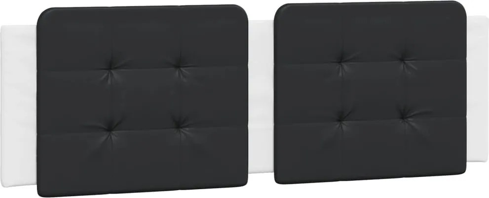 vidaXL Pernă pentru tăblie pat, Zadar, negru și alb, 160cm, piele artificială