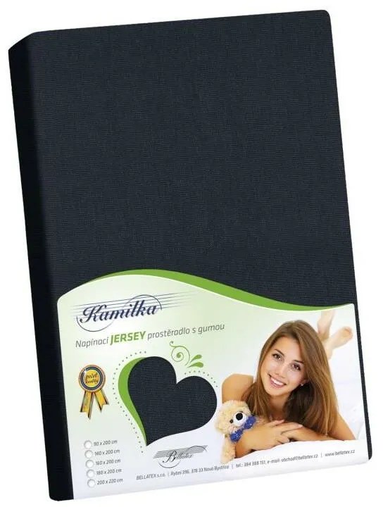 Bellatex Jersey cearșaf negru