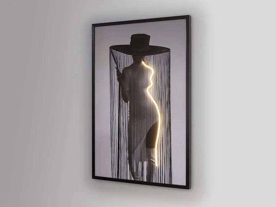 Tablou de perete decorativ cu iluminat Diva