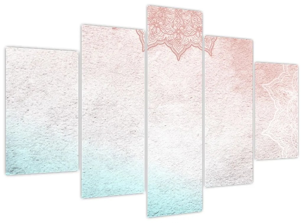 Tablou - Mandala pe zid 2 (150x105 cm)