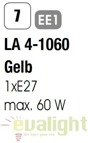 Veioza birou / Lampa cu clip Nemo Job LA 4-1060 gelb OR