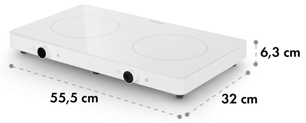 FutureChef, plită dublă cu inducție, 3000 W, 2 plite