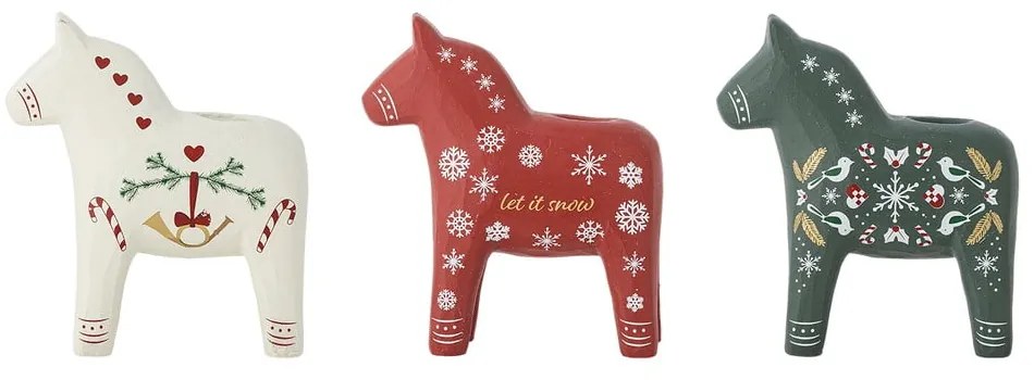 Sfeșnice 3 buc. din polirășină Siffer – Bloomingville