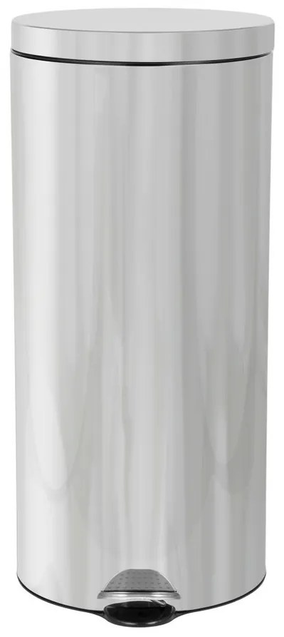 Alda Coș de gunoi cu pedală Soft Close FreedomFresh 30 l, oțel inoxidabil lucios, 30 l