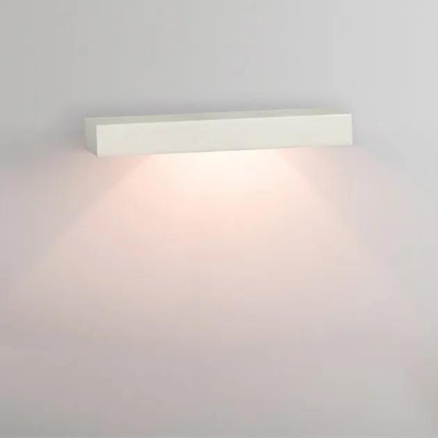 Aplica de perete cu lumina ambientala design modern Gypus alb 20cm